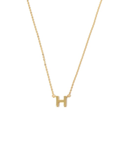 BEAMS BOY（ビームスボーイ）の「シルバー925 イニシャル ゴールド ネックレス（ネックレス・レディース・R/A/M/H・ONE SIZE）」の2枚目の写真