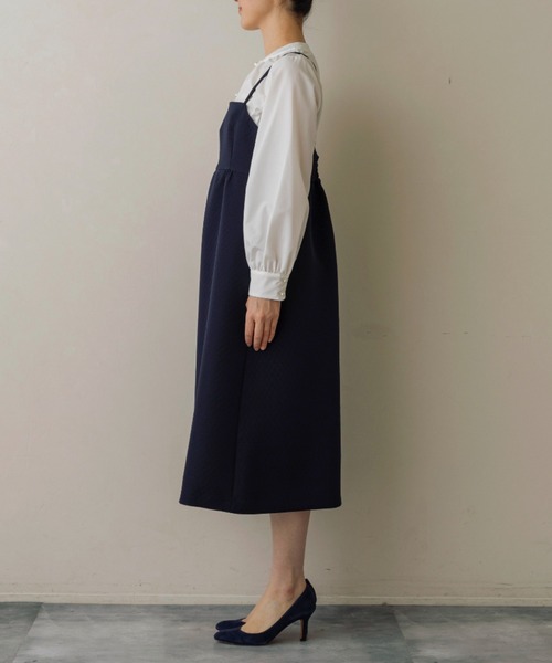 Sono（ソーノ）の「【SONO/ソーノ】キルティングＪＱキャミワンピース（ワンピース・レディース・ネイビー/ブラック・F）」の11枚目の写真