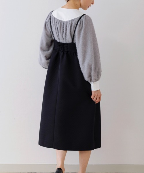 Sono（ソーノ）の「【SONO/ソーノ】キルティングＪＱキャミワンピース（ワンピース・レディース・ネイビー/ブラック・F）」の5枚目の写真
