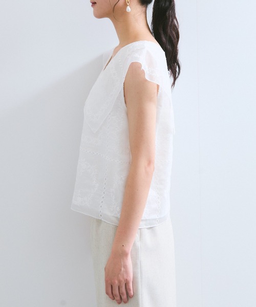 ENFOLD ビッグカラーブラウス シャツ サンプル品 ENFOLD ビッグカラーブラウス シャツ サンプル品