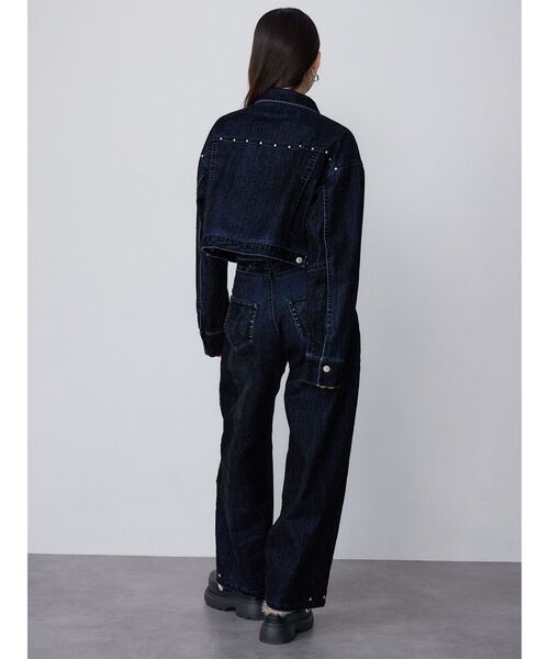 フロッキーバレルレッグデニム【セット販売対象】（デニムパンツ