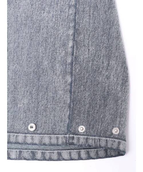 MURUA(ムルーア)の「フロッキーバレルレッグデニム【セット販売対象】(デニムパンツ・レディース・グレー/ブラック/ボルドー・1/2)」の16枚目の写真