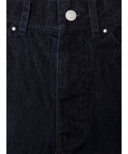 ムルーア セットアップ対応 フロッキーバレルレッグデニムパンツ セットアップ対応】フロッキーバレルレッグデニム（デニムパンツ
