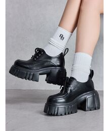 GYDA | レースアップボリュームソールローファー(ローファー)