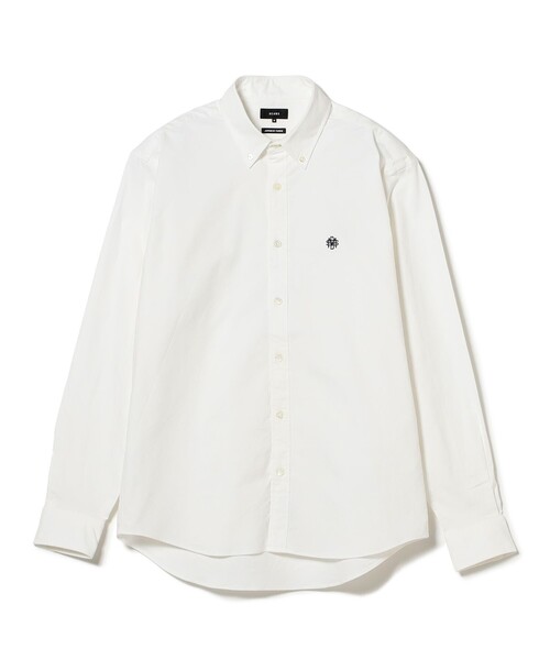 BEAMS（ビームス）の「ストレッチ オックスフォード ミニボタンダウンシャツ（シャツ/ブラウス・メンズ・サックスブルー/ネイビー/ホワイト・L/M/XL/S）」の4枚目の写真