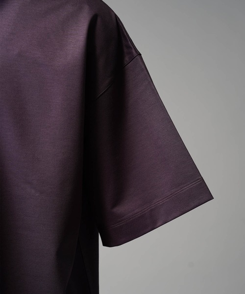 MAISON SPECIAL(メゾンスペシャル)の「《UNISEX》Silky King Prime-Over Crew Neck T-shirt/シルキーキングプライムオーバークルーネックTシャツ【MAISON SPECIAL/メゾンスペシャル】(Tシャツ/カットソー・メンズ・ブラック/バーガンディー/グレイッシュベージュ・1/2)」の12枚目の写真