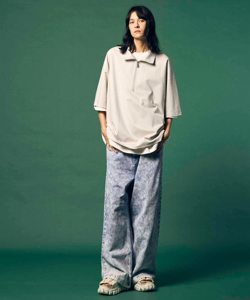 MAISON SPECIAL(メゾンスペシャル)の「《UNISEX》Silky King Prime-Over Crew Neck T-shirt/シルキーキングプライムオーバークルーネックTシャツ【MAISON SPECIAL/メゾンスペシャル】(Tシャツ/カットソー・メンズ・ブラック/バーガンディー/グレイッシュベージュ・1/2)」の14枚目の写真