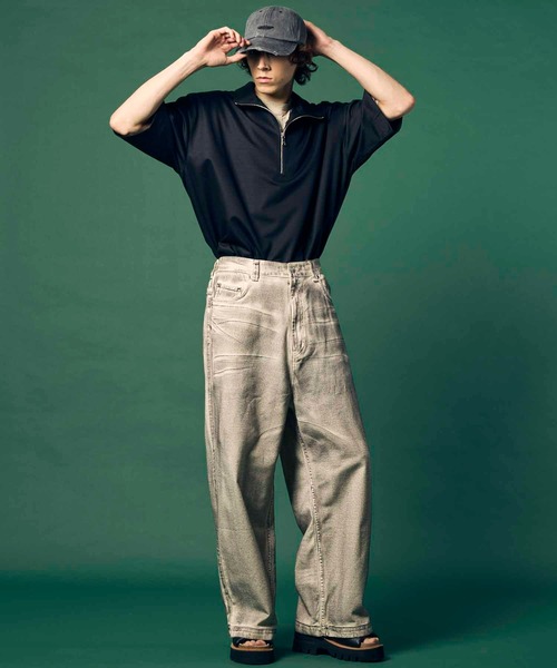 MAISON SPECIAL(メゾンスペシャル)の「《UNISEX》Silky King Prime-Over Crew Neck T-shirt/シルキーキングプライムオーバークルーネックTシャツ【MAISON SPECIAL/メゾンスペシャル】(Tシャツ/カットソー・メンズ・ブラック/バーガンディー/グレイッシュベージュ・1/2)」の13枚目の写真