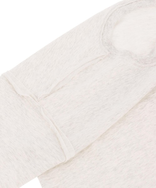ANAP(アナップ)の「ミニ裏毛カレッジロゴ クロップドTシャツ(Tシャツ/カットソー・レディース・ネイビー/ライトグレー/イエロー・FREE)」の9枚目の写真