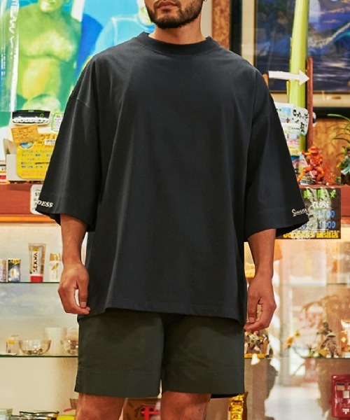 Sunny Smith(サニースミス)の「【SUNNY SMITH】 Heavy Smith GDS Emb SS Tee(Tシャツ/カットソー・メンズ・ネイビー/オフホワイト/チャコールグレー/グリーン・FREE)」の2枚目の写真