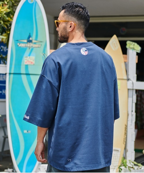 Sunny Smith(サニースミス)の「【SUNNY SMITH】 Heavy Smith GDS Emb SS Tee(Tシャツ/カットソー・メンズ・ネイビー/オフホワイト/チャコールグレー/グリーン・FREE)」の6枚目の写真