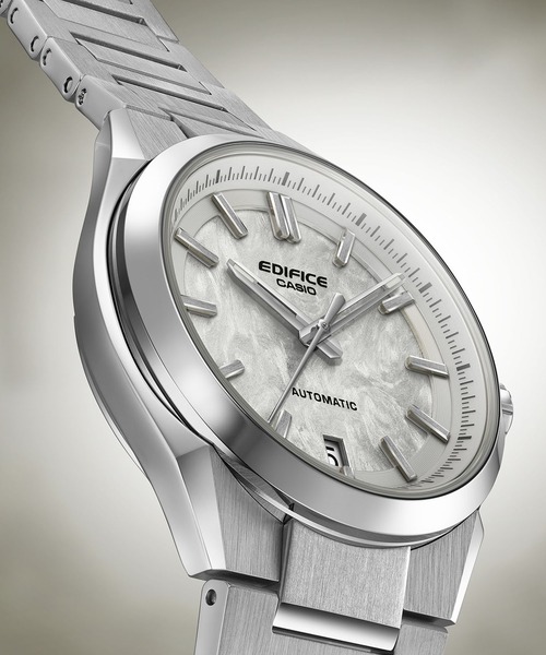 EDIFICE(CASIO)(エディフィス)の「メカニカル3針デイト / EFK-100YD-7AJF(アナログ腕時計・メンズ・ホワイト×シルバー・FREE)」の6枚目の写真