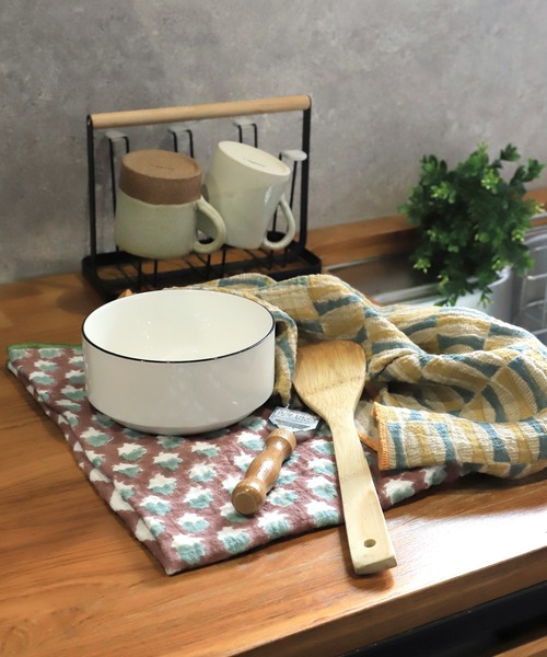 a.depeche（アデペシュ）の「【a.depeche/アデペシュ】キッチンクロス　kha-na kitchen cloth KIICHIGO　おしゃれなギフトに最適！（ランチョンマット/テーブルウェア・レディース・ピンク・FREE）」の10枚目の写真