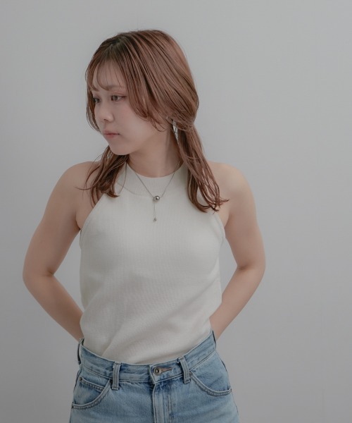 nissen(ニッセン)の「カップ付きアメスリニット(ニット/セーター・レディース・ブラック/グレー/オフホワイト/パープル・S/M/L/LL)」の10枚目の写真