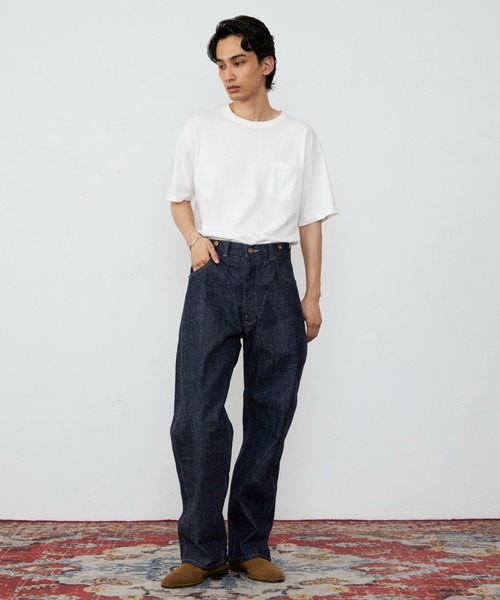 Lee(リー)の「Lee/リー【101 100周年】101COWBOY STRAIGHT/カウボーイ ストレートデニムパンツ/インディゴ セットアップ可(デニムパンツ・メンズ・インディゴブルー・36/34/32/30/28)」の12枚目の写真
