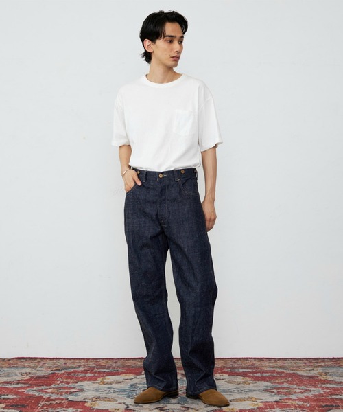 Lee(リー)の「Lee/リー【101 100周年】101COWBOY STRAIGHT/カウボーイ ストレートデニムパンツ/インディゴ セットアップ可(デニムパンツ・メンズ・インディゴブルー・36/34/32/30/28)」の14枚目の写真