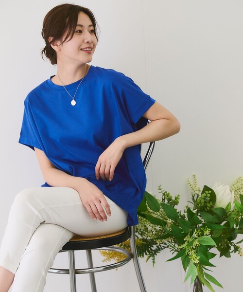 Jayro(ジャイロ)の「バックギャザープルオーバー(Tシャツ/カットソー・レディース・ブラック/ブルー/ホワイト系その他・M)」の18枚目の写真