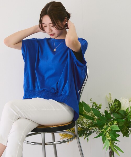 Jayro(ジャイロ)の「バックギャザープルオーバー(Tシャツ/カットソー・レディース・ブラック/ブルー/ホワイト系その他・M)」の17枚目の写真