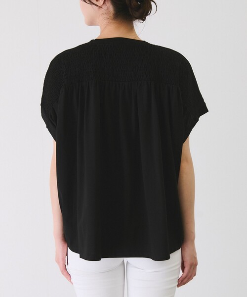 Jayro(ジャイロ)の「バックギャザープルオーバー(Tシャツ/カットソー・レディース・ブラック/ブルー/ホワイト系その他・M)」の8枚目の写真