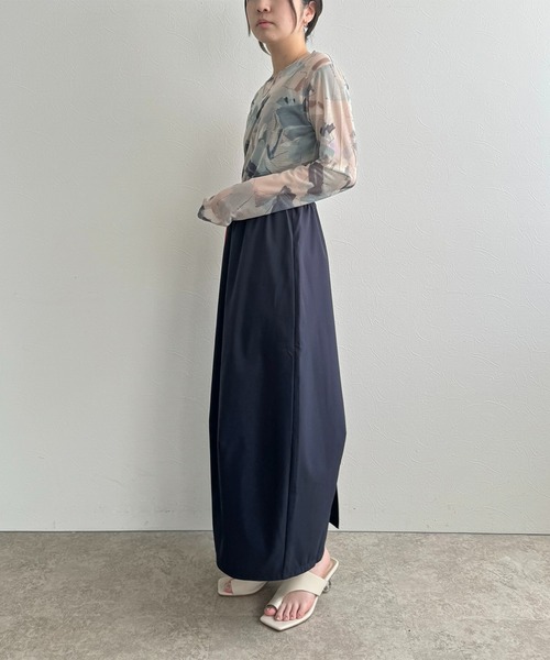 LHELBIE（レルビエ）の「パラシュートスカート（スカート・レディース・ネイビー/ベージュ/ブラック・M）」の15枚目の写真