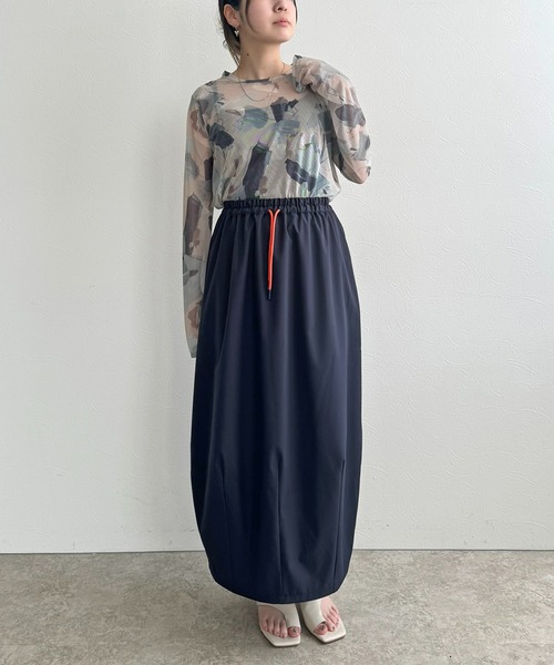 LHELBIE（レルビエ）の「パラシュートスカート（スカート・レディース・ネイビー/ベージュ/ブラック・M）」の18枚目の写真