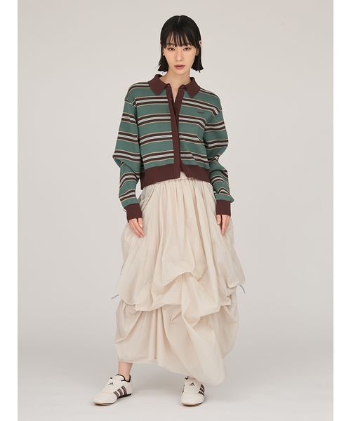 emmi(エミ)の「タックドロストボリュームスカート(スカート・レディース・ホワイト/ライトグレー/ブラック・0/1)」の14枚目の写真