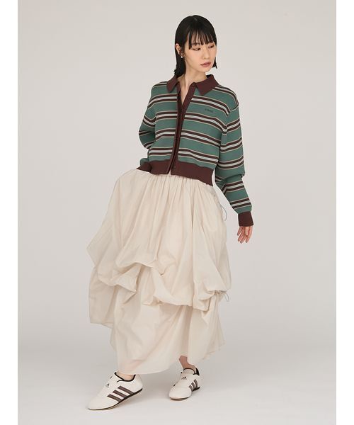 emmi(エミ)の「タックドロストボリュームスカート(スカート・レディース・ホワイト/ライトグレー/ブラック・0/1)」の15枚目の写真