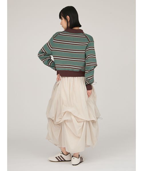 emmi(エミ)の「タックドロストボリュームスカート(スカート・レディース・ホワイト/ライトグレー/ブラック・0/1)」の16枚目の写真