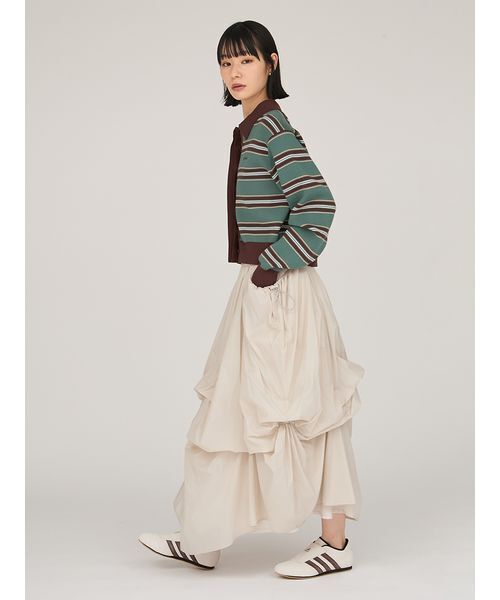 emmi(エミ)の「タックドロストボリュームスカート(スカート・レディース・ホワイト/ライトグレー/ブラック・0/1)」の17枚目の写真