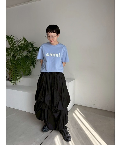 emmi(エミ)の「タックドロストボリュームスカート(スカート・レディース・ホワイト/ライトグレー/ブラック・0/1)」の3枚目の写真