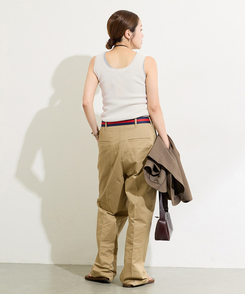 JOURNAL STANDARD（ジャーナルスタンダード）の「《追加4》Uネックニットタンク（タンクトップ・レディース・チャコールグレー/アイボリー/ネイビー・FREE）」の10枚目の写真