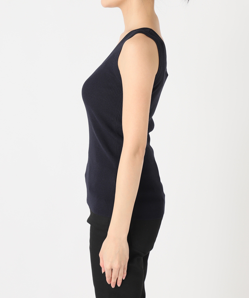 JOURNAL STANDARD（ジャーナルスタンダード）の「《追加4》Uネックニットタンク（タンクトップ・レディース・チャコールグレー/アイボリー/ネイビー・FREE）」の21枚目の写真