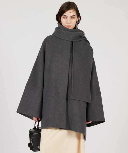 マフラー付きポンチョコート / Poncho Coat with Scarf（その他