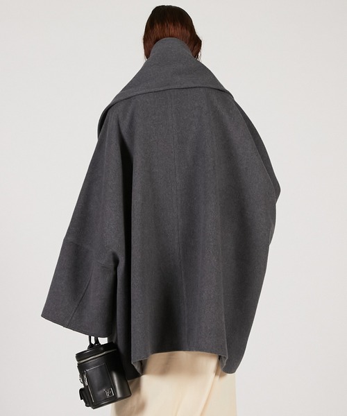 PRANK PROJECT（プランクプロジェクト）の「マフラー付きポンチョコート / Poncho Coat with Scarf（その他アウター・レディース・イエロー/グレー/ブラック・FREE）」の17枚目の写真