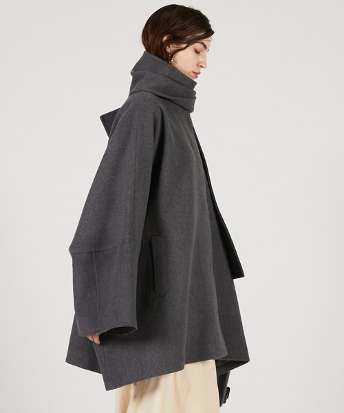 PRANK PROJECT（プランクプロジェクト）の「マフラー付きポンチョコート / Poncho Coat with Scarf（その他アウター・レディース・イエロー/グレー/ブラック・FREE）」の18枚目の写真