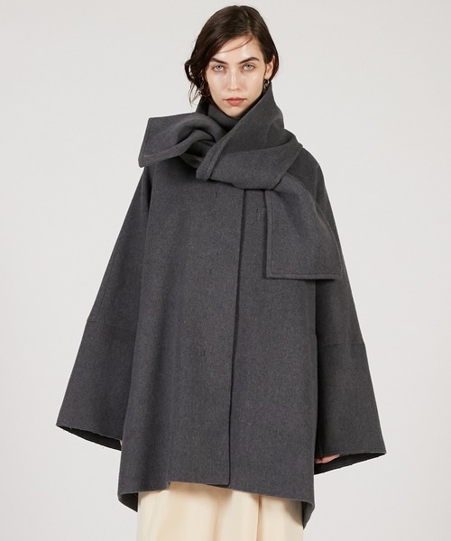 マフラー付きポンチョコート / Poncho Coat with Scarf（その他