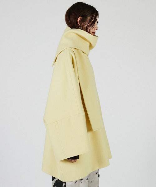 PRANK PROJECT（プランクプロジェクト）の「マフラー付きポンチョコート / Poncho Coat with Scarf（その他アウター・レディース・イエロー/グレー/ブラック・FREE）」の13枚目の写真