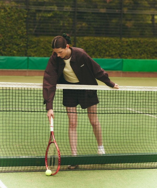 emmi(エミ)の「【ONLINE限定カラー】【prince|emmi】ナイロンハーフパンツ(デニムパンツ・レディース・ブラウン/ネイビー/アイボリー・F)」の2枚目の写真