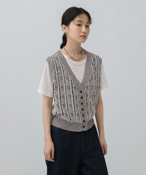 LEPSIM（レプシィム）の「12ゲージフリンジベスト 579229（ベスト