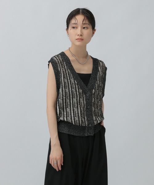 LEPSIM（レプシィム）の「12ゲージフリンジベスト　579229（ベスト・レディース・ブラック/イエロー/ブラウン・FREE）」の4枚目の写真