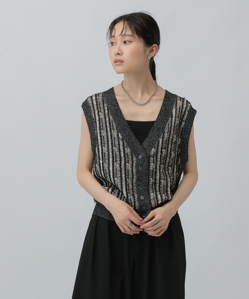 LEPSIM（レプシィム）の「12ゲージフリンジベスト　579229（ベスト・レディース・ブラック/イエロー/ブラウン・FREE）」の5枚目の写真