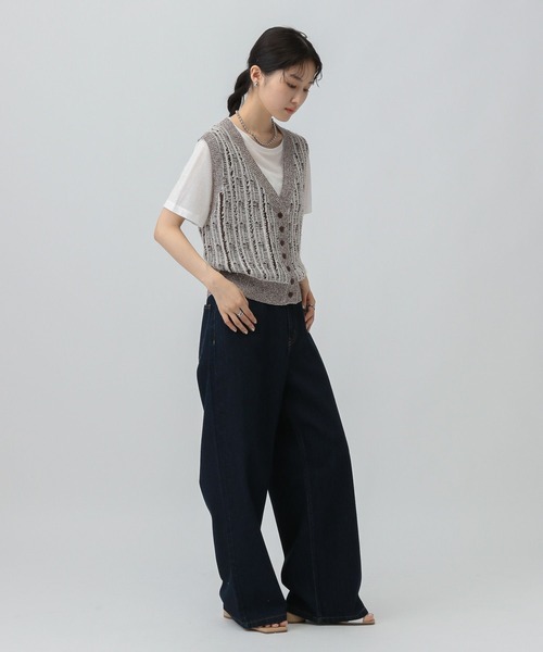 LEPSIM（レプシィム）の「12ゲージフリンジベスト 579229（ベスト