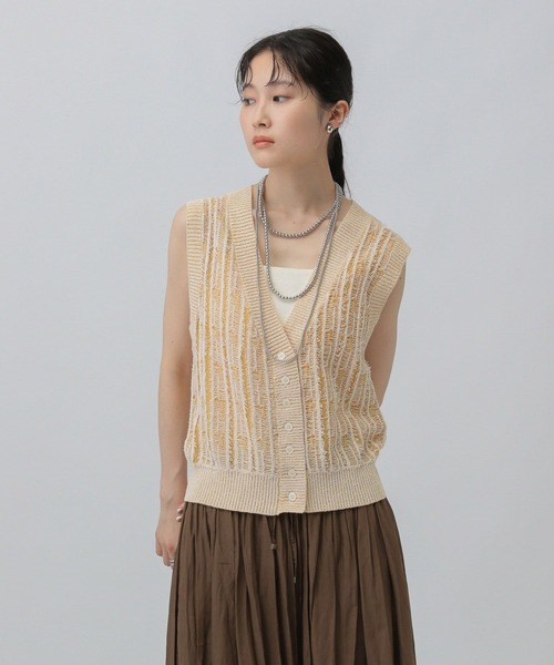 LEPSIM（レプシィム）の「12ゲージフリンジベスト　579229（ベスト・レディース・ブラック/イエロー/ブラウン・FREE）」の17枚目の写真