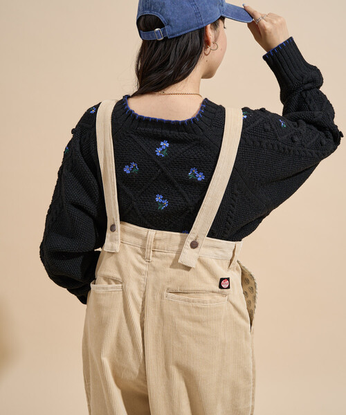 FREAK'S STORE（フリークスストア）の「RED KAP × FREAK'S STORE/レッドキャップ 別注 コーデュロイ サスペンダー付き ビッグ2タックパンツ/コーデュロイワイドパンツ（その他パンツ・レディース・ナチュラル/ネイビー/ブラウン・ﾌﾘ-）」の15枚目の写真