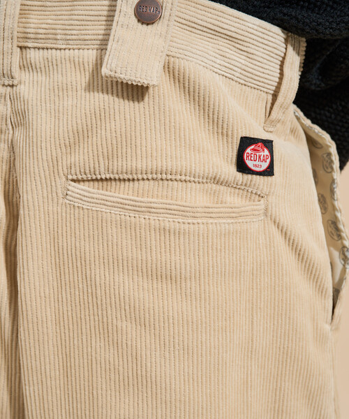 FREAK'S STORE（フリークスストア）の「RED KAP × FREAK'S STORE/レッドキャップ 別注 コーデュロイ サスペンダー付き ビッグ2タックパンツ/コーデュロイワイドパンツ（その他パンツ・レディース・ナチュラル/ネイビー/ブラウン・ﾌﾘ-）」の21枚目の写真
