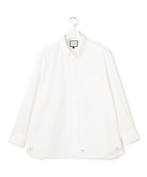 J.PRESS YORK STREET(ジェイプレスヨークストリート)の「【UNISEX】タイプライター ボタンダウンシャツ(シャツ/ブラウス・メンズ・ピンク系/ホワイト系/カーキ系・MEDIUM/LARGE/SMALL)」の2枚目の写真