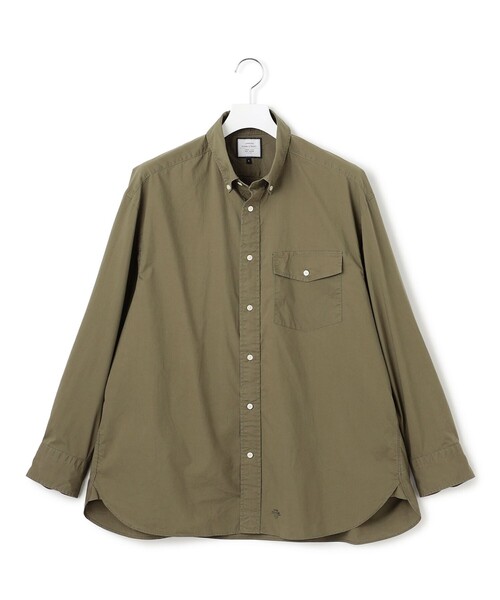 J.PRESS YORK STREET(ジェイプレスヨークストリート)の「【UNISEX】タイプライター ボタンダウンシャツ(シャツ/ブラウス・メンズ・ピンク系/ホワイト系/カーキ系・MEDIUM/LARGE/SMALL)」の1枚目の写真