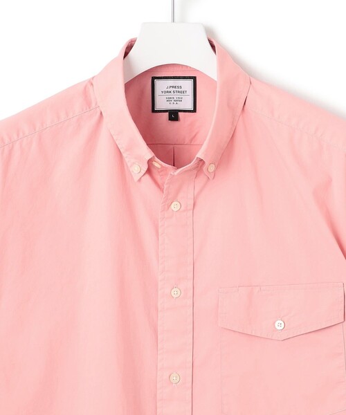 J.PRESS YORK STREET(ジェイプレスヨークストリート)の「【UNISEX】タイプライター ボタンダウンシャツ(シャツ/ブラウス・メンズ・ピンク系/ホワイト系/カーキ系・MEDIUM/LARGE/SMALL)」の5枚目の写真