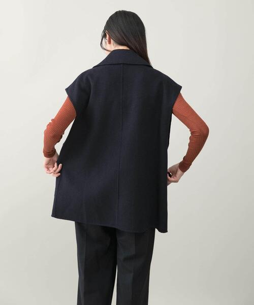 URBAN RESEARCH ROSSO WOMEN（アーバンリサーチ　ロッソ）の「『一部別注カラー』YENN　DOUBLE FACE VEST JACKET（その他アウター・レディース・ネイビー/カーキ・FREE）」の20枚目の写真