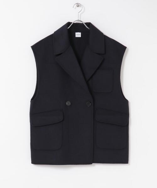 URBAN RESEARCH ROSSO WOMEN（アーバンリサーチ　ロッソ）の「『一部別注カラー』YENN　DOUBLE FACE VEST JACKET（その他アウター・レディース・ネイビー/カーキ・FREE）」の14枚目の写真